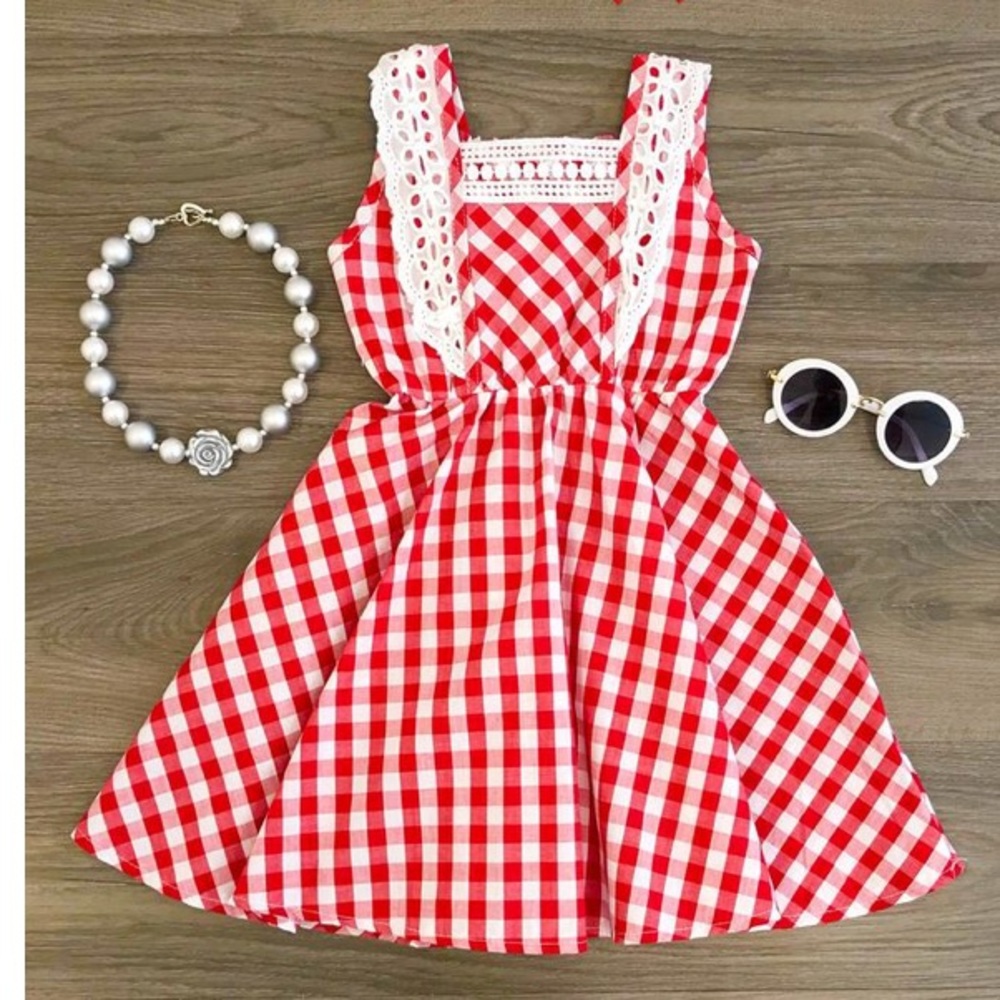 Red Gingham Dress